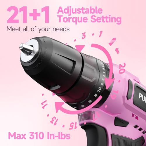 PULITUO 152pc Cordless Drill Set 12V Power Tools