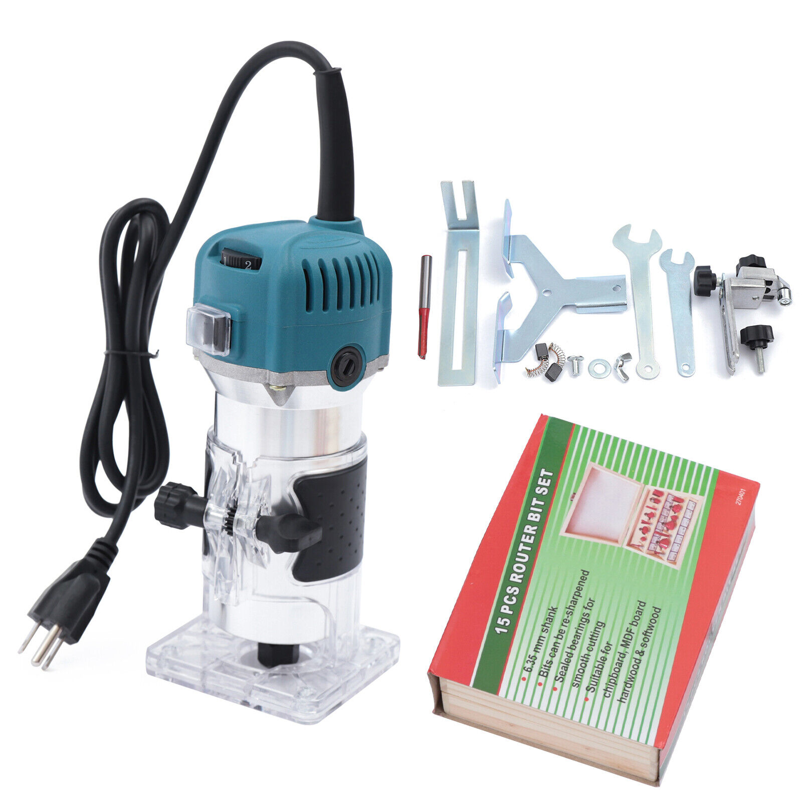 Electric Handheld Woodworking Router Tool - 30000 RPM