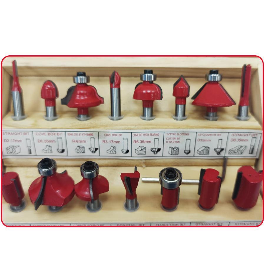 800W Router Kit with 15 Bits, 6 Speeds