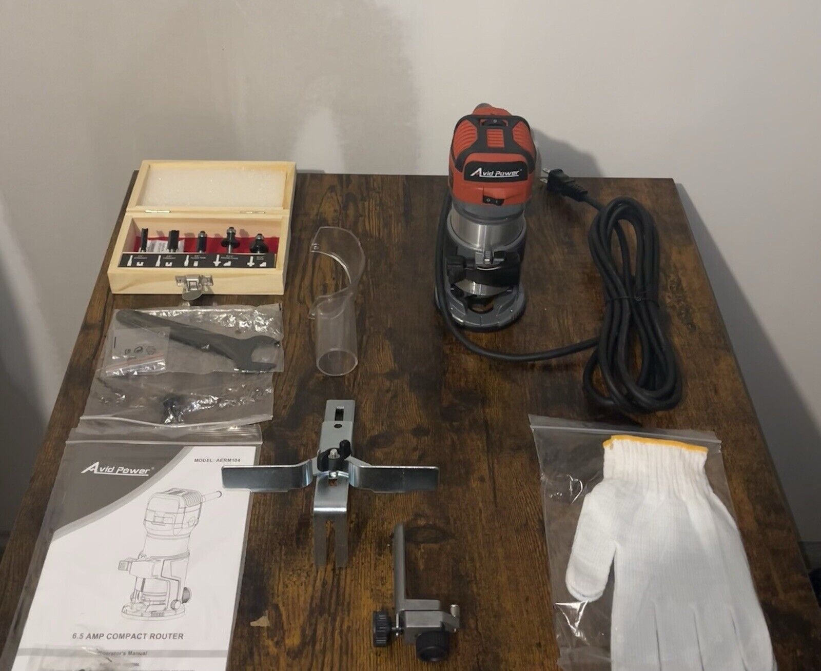 Compact Router Tool for Woodworking, Fixed Base Router