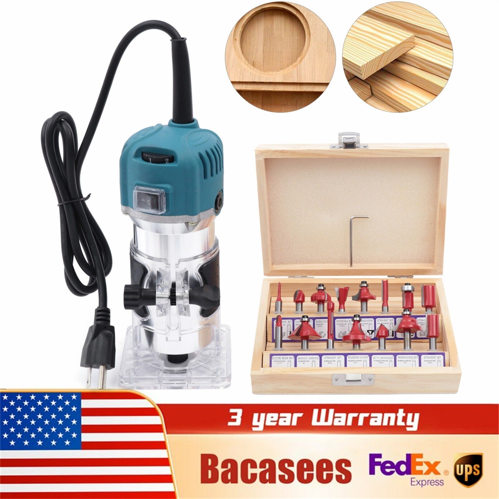 Electric Handheld Woodworking Router Joiner Tool