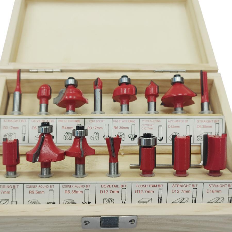 800W Wood Router Kit + 15 Bits & Adjustable Speeds