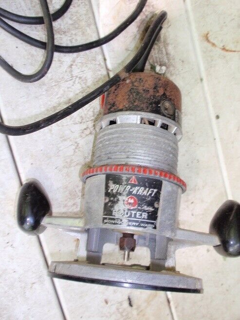 Montgomery Ward Power Craft Corded Woodworking Router - Runs
