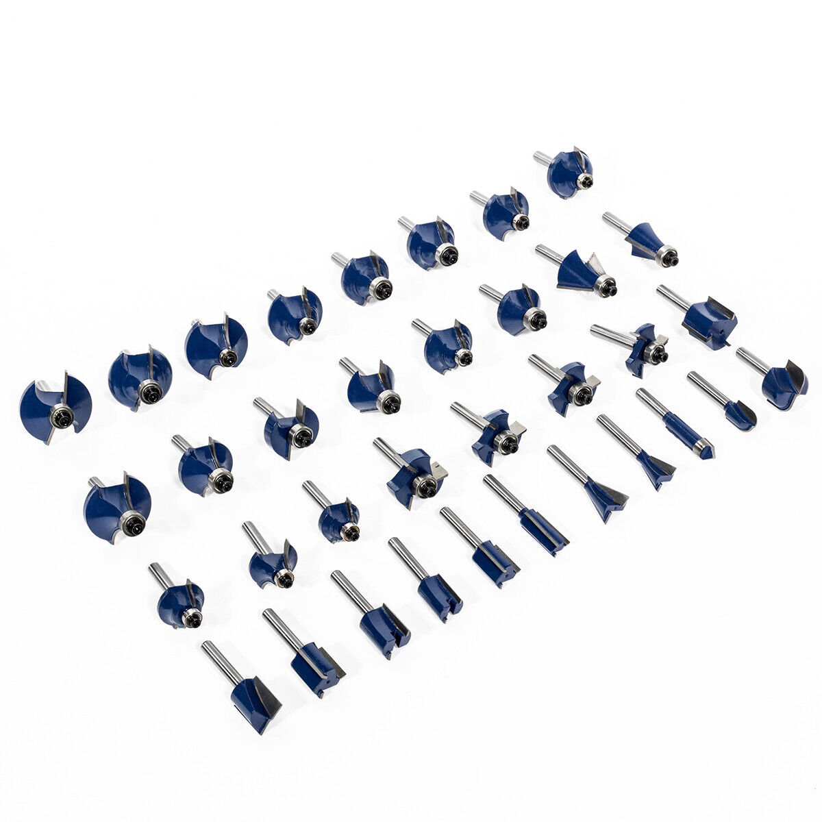 80pc 1/4" Shank Tungsten Carbide Router Bit Set