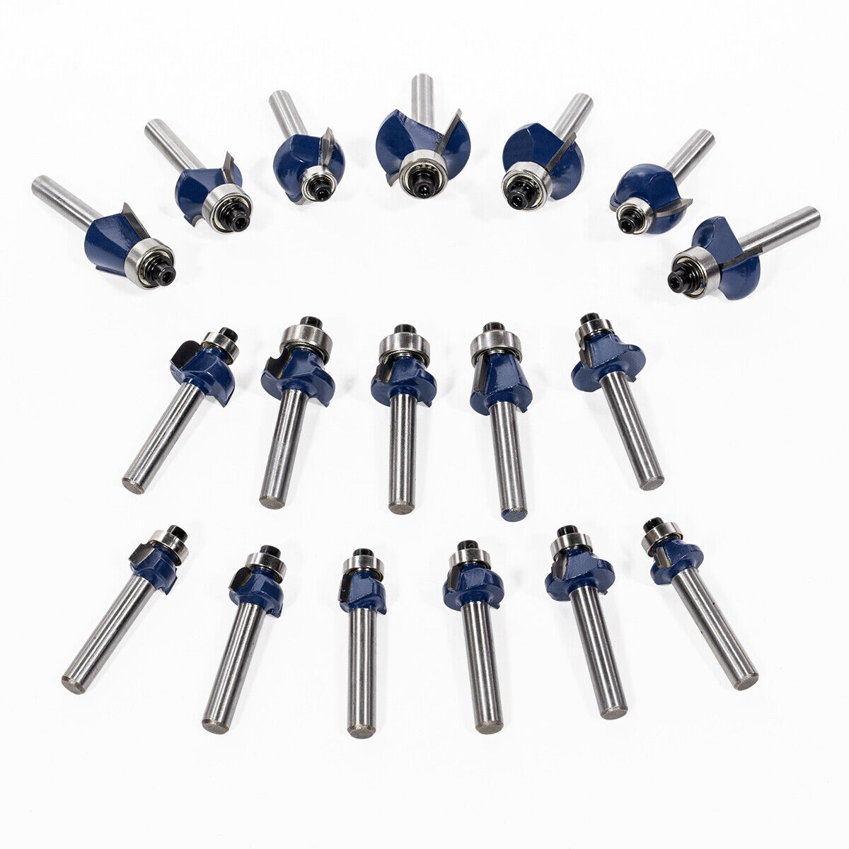 80pc 1/4" Shank Tungsten Carbide Router Bit Set