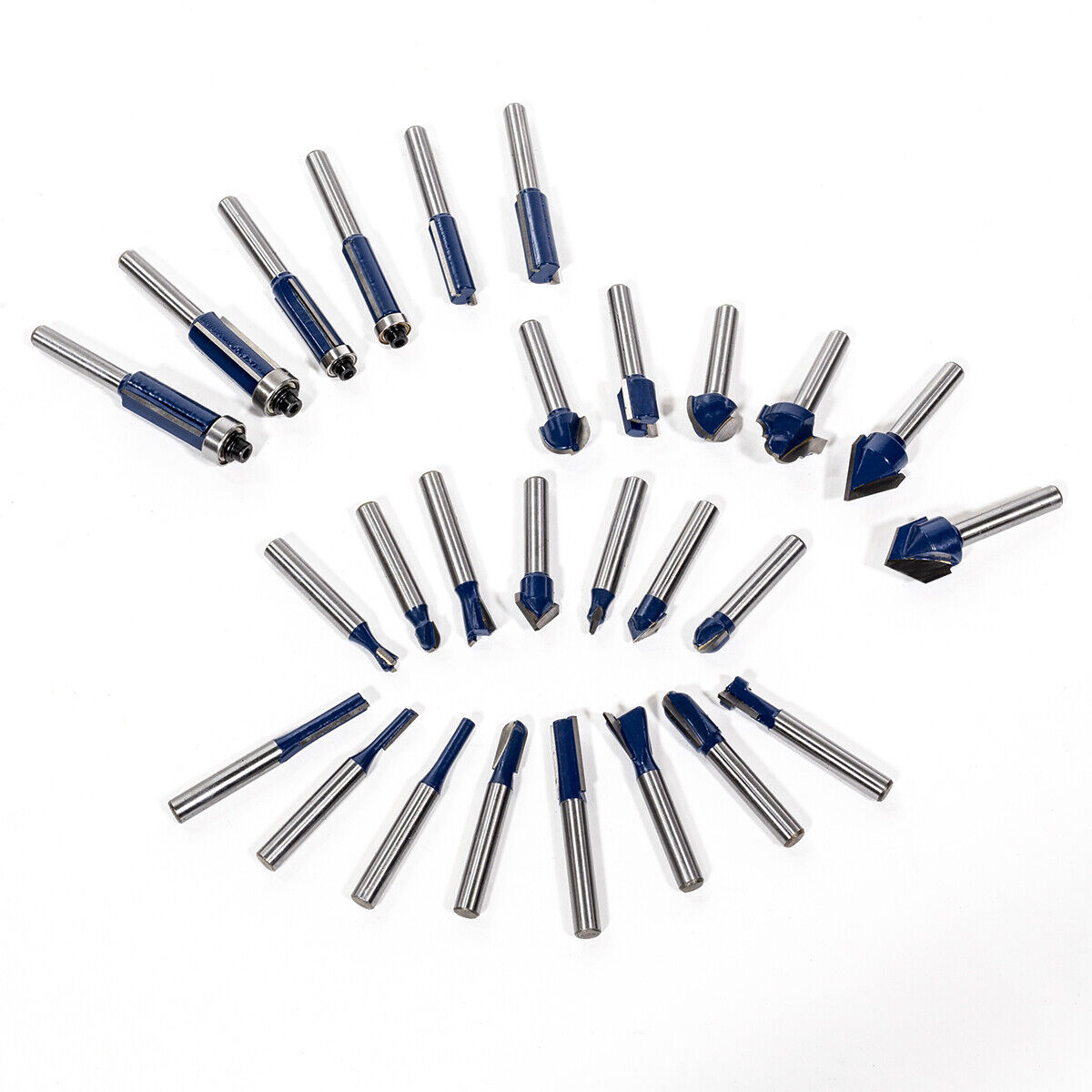 80pc 1/4" Shank Tungsten Carbide Router Bit Set