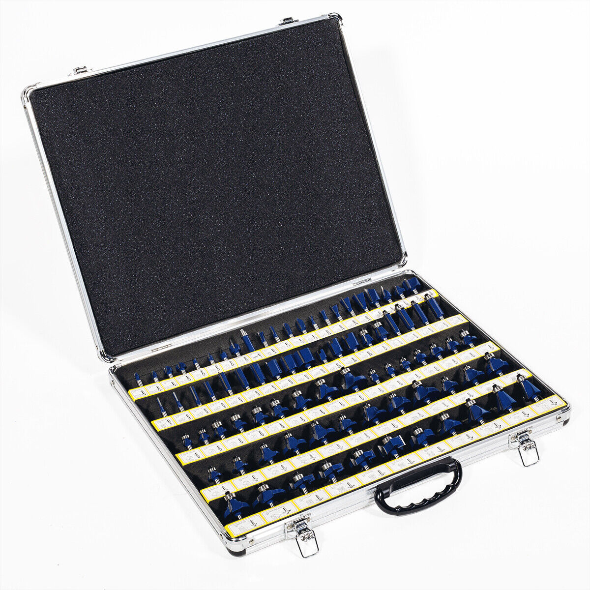 80pc 1/4" Shank Tungsten Carbide Router Bit Set