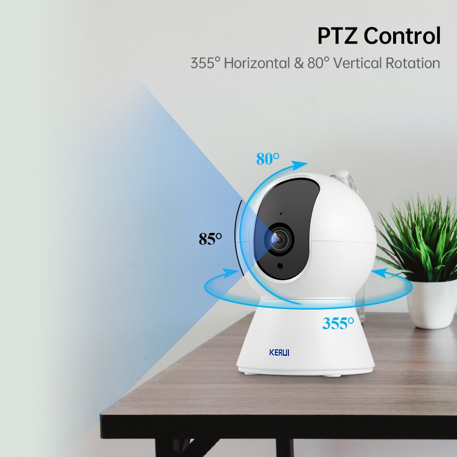 Smart WiFi Indoor Security Camera with Tracking