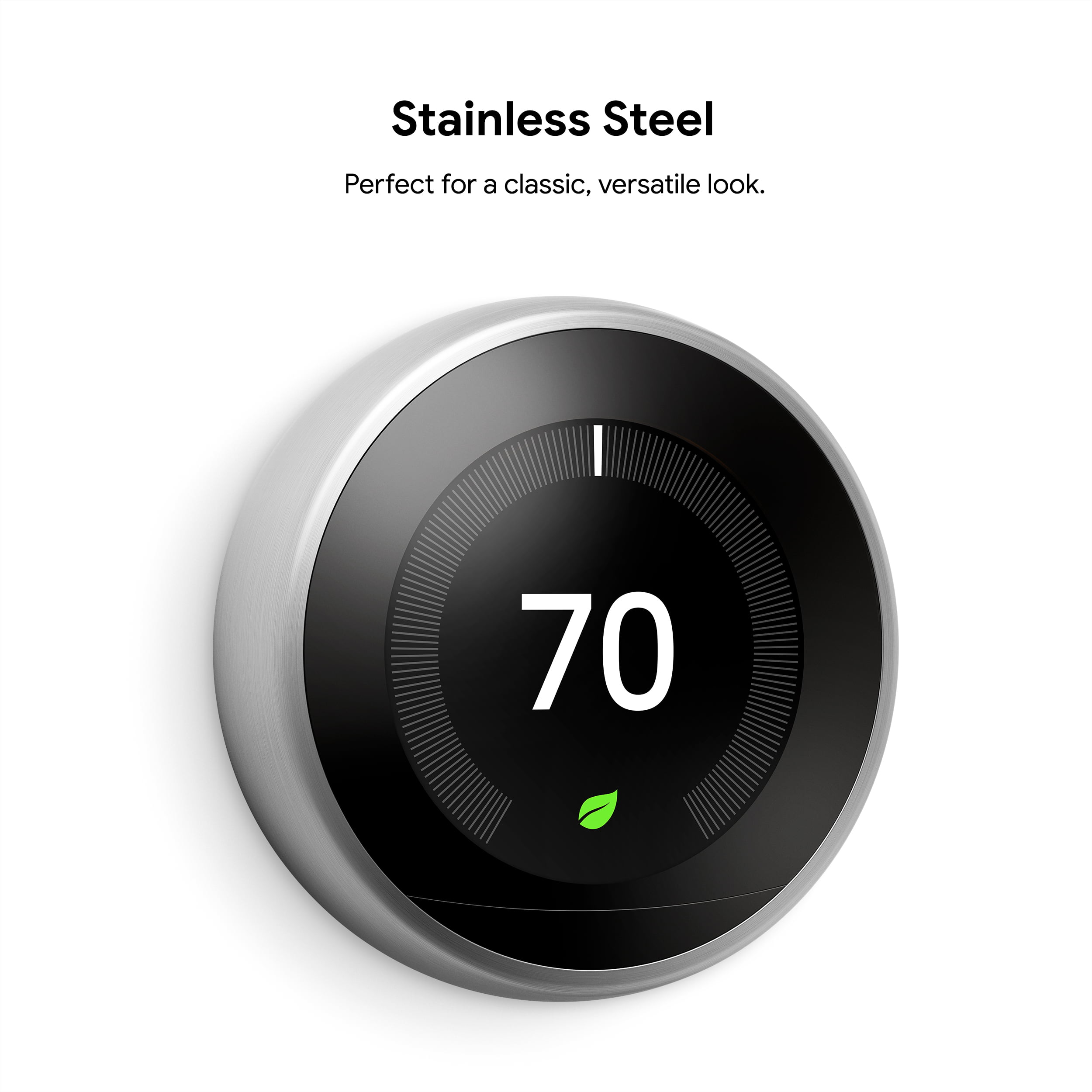 Nest Learning Thermostat - 3rd Gen - Stainless Steel