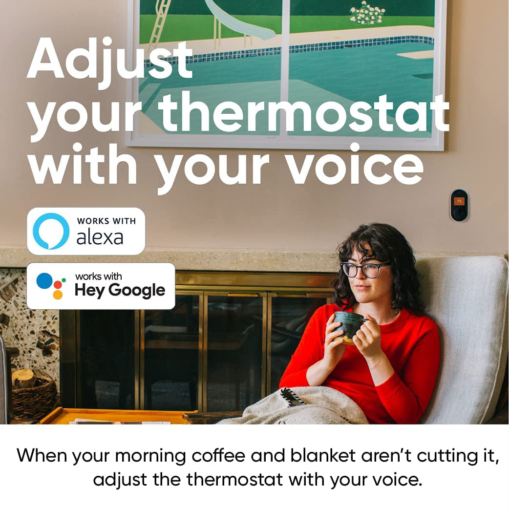 Wyze Wifi Thermostat with App Control, Black