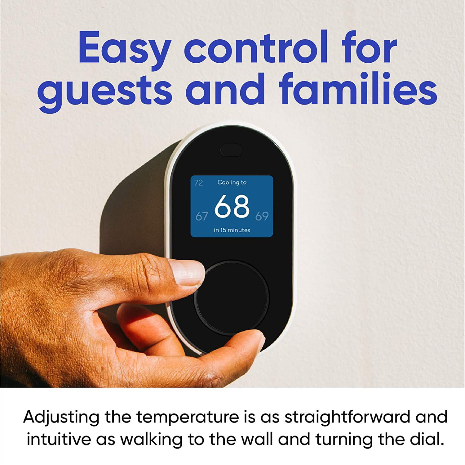 Wyze Wifi Thermostat with App Control, Black