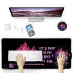 Funny Fire Dumpster Mouse Pad with Wrist Rest