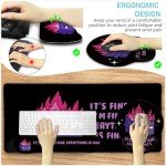 Funny Fire Dumpster Mouse Pad with Wrist Rest