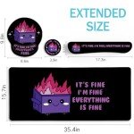Funny Fire Dumpster Mouse Pad with Wrist Rest