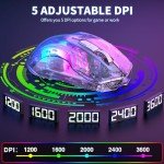 OFFSIR Wireless Gaming Mouse with RGB Lights