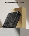 Metal Mesh Monitor Stand with Drawer Organizer