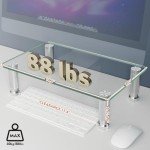 Set of 2 Adjustable Monitor Risers for Desktops