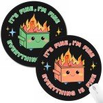 Fire Container Design Mouse Pad - Set of 2
