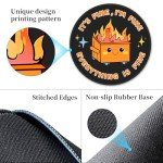 Fire Container Design Mouse Pad - Set of 2