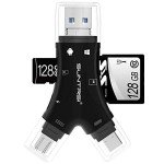 4-in-1 SD Card Reader for iPhone and Android