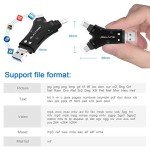 4-in-1 SD Card Reader for iPhone and Android