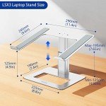 Adjustable Aluminum Laptop Stand for 10-14 Inches