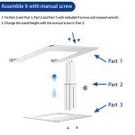 Adjustable Aluminum Laptop Stand for 10-14 Inches