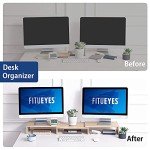 FITUEYES Dual Monitor Stand with Adjustable Shelves