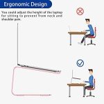 Ergonomic Aluminium Laptop Stand for 10-15.6" Laptops