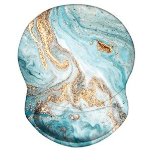 Ergonomic Mouse Pad with Wrist Support - Green Gold