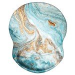Ergonomic Mouse Pad with Wrist Support - Green Gold