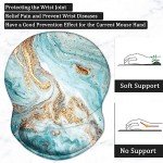 Ergonomic Mouse Pad with Wrist Support - Green Gold