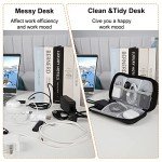 Waterproof Portable Electronics Travel Organizer - Black