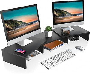 Fiteyes Laptop Monitor Stand with Keyboard Storage