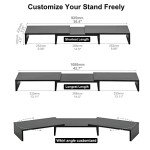 Fiteyes Laptop Monitor Stand with Keyboard Storage