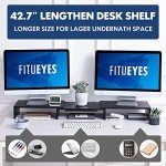Fiteyes Laptop Monitor Stand with Keyboard Storage
