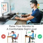 Adjustable Dual Monitor Stand with 48.2-Inch Arm