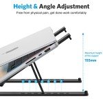 OMOTON Adjustable Laptop Stand with Cooling Ventilation