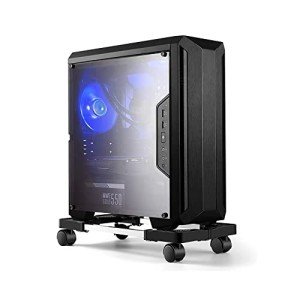 Adjustable Mobile Computer Tower Stand with Wheels