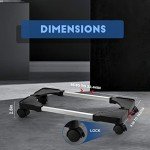 Adjustable Mobile Computer Tower Stand with Wheels