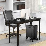 Adjustable Mobile Computer Tower Stand with Wheels