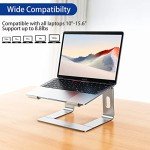 Ergonomic Aluminum Laptop Stand for 10"-15.6" Laptops