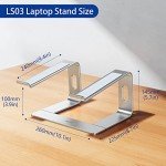 Ergonomic Aluminum Laptop Stand for 10"-15.6" Laptops