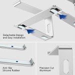 Ergonomic Aluminum Laptop Stand for 10"-15.6" Laptops