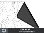 Rinaze XXL Topographic Gaming Mouse Pad - Non-Slip