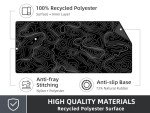 Large Black Topographic Gaming Mouse Pad Mat