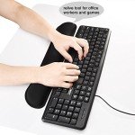 Memory Foam Mouse Pad & Wrist Rest Support Set