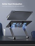 Lamicall Adjustable Ergonomic Laptop Stand, Black
