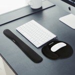 Memory Foam Mouse Pad & Wrist Rest Support Set