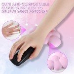 Ergonomic Memory Foam Wrist Rest Set - Pink